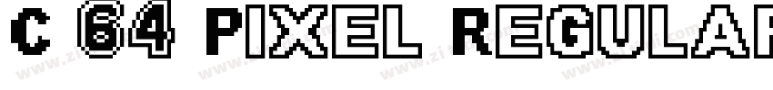 C 64 Pixel Regular字体转换